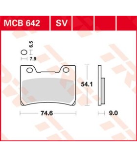 BRAKE PAD TRW MCB642SV