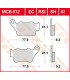 BRAKE PAD TRW MCB672SI