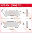 PLAQUETTES DE FREIN TRW MCB704SV