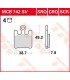 BRAKE PAD TRW MCB742SV