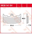 BRAKE PAD TRW MCB747SV
