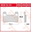 BRAKE PAD TRW MCB752SV