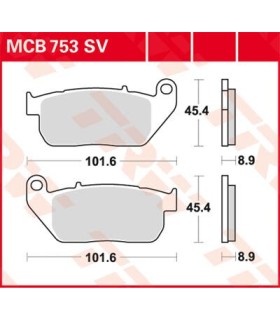 BRAKE PAD TRW MCB753SV