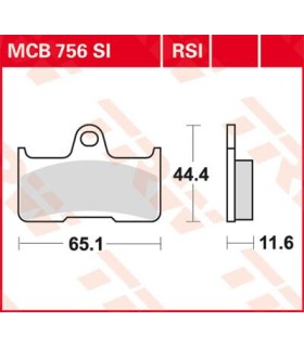 BRAKE PAD TRW MCB756SI