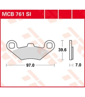 BRAKE PAD TRW MCB761SI