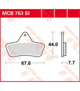BRAKE PAD TRW MCB763SI