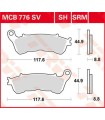 PLAQUETTES DE FREIN TRW MCB776SV