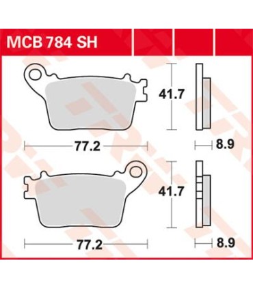 BRAKE PAD TRW MCB784SH