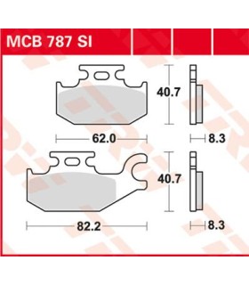 BRAKE PAD TRW MCB787SI