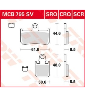 BRAKE PAD TRW MCB795CRQ