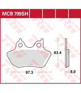 BRAKE PAD TRW 44082-00