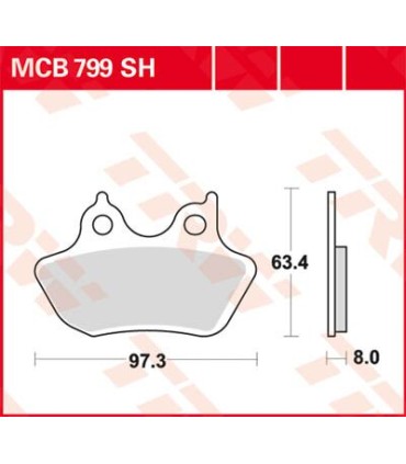 BRAKE PAD TRW 44082-00