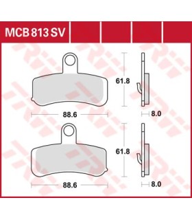 BRAKE PAD TRW MCB813SV