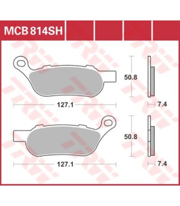 BRAKE PAD TRW MCB814SH