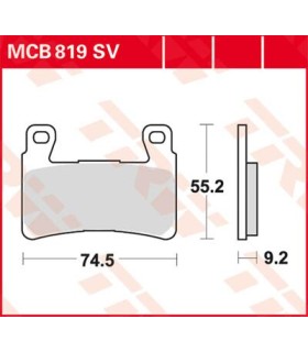 BRAKE PAD MCB819SV