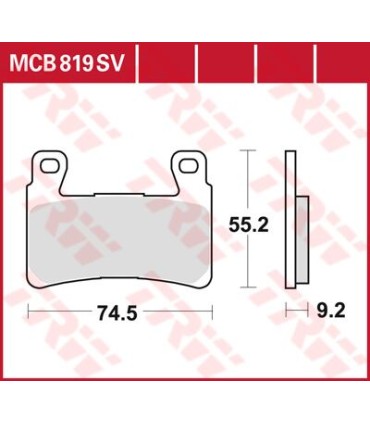 BRAKE PAD MCB819SV