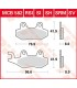 BRAKE PAD TRW MCB582SH