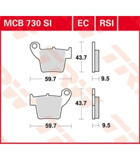 BRAKE PAD TRW MCB730SI
