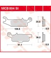 PLAQUETTES DE FREIN TRW MCB804SI