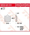 BRAKE PAD TRW MCB829SV