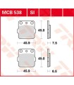 BRAKE PAD TRW MCB538SI