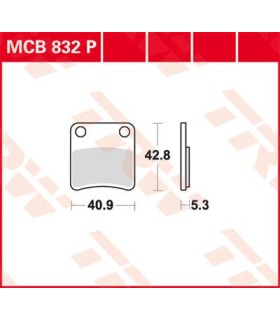 BRAKE PAD TRW MCB832P