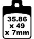 BRAKE PAD HH SINT SCOOTER