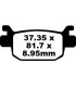 BRAKE PAD HH SINT SCOOTER