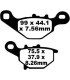 BRAKE PAD HH SINT SCOOTER