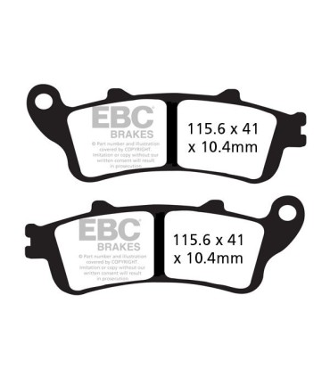 BRAKE PAD VEE SEMISNTRD