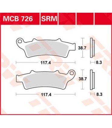 BRAKE PAD SINTER SCOOTER 125+