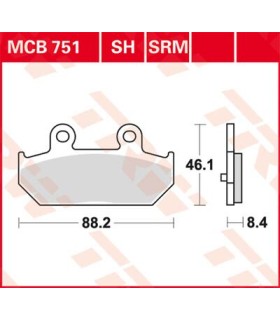 BRAKE PAD SINTER SCOOTER 125+