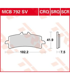 BRAKE PAD SINTER RACE LONGLIFE