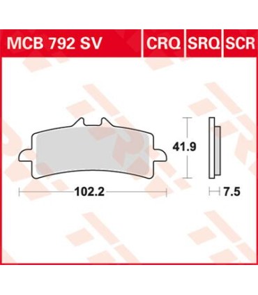 BRAKE PAD SINTER RACE LONGLIFE