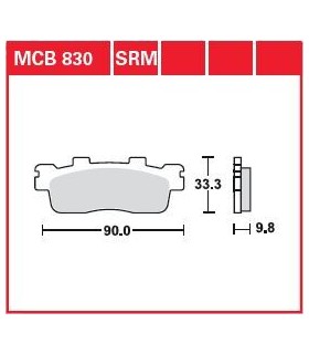 BRAKE PAD SINTER SCOOTER 125+