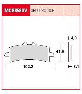 BRAKE PAD SINTER FRONT STREET