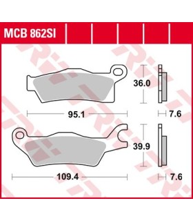 BRAKE PAD SINTER OFFROAD