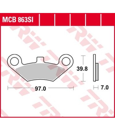 BRAKE PAD SINTER OFFROAD