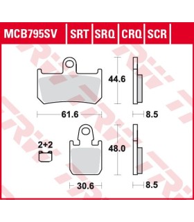 BRAKE PADS SINTER TRACK