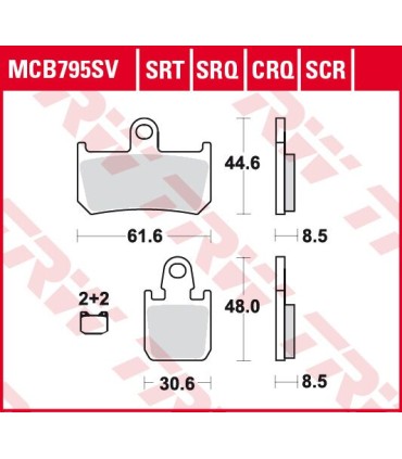 BRAKE PADS SINTER TRACK