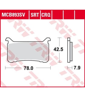 BRAKE PADS CARBON TRACK