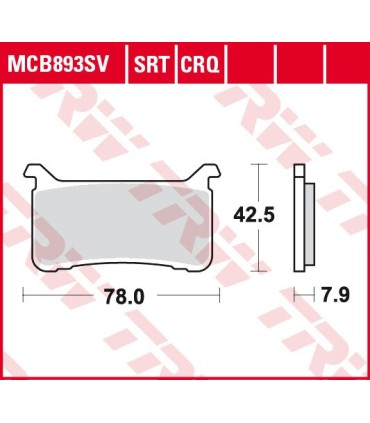 BRAKE PADS CARBON TRACK