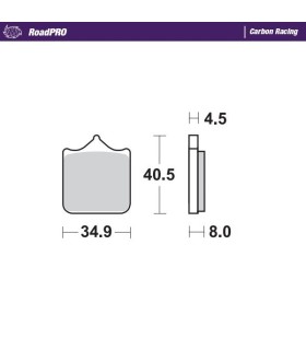 BRAKE PAD CARBON RACING