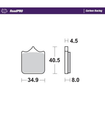 BRAKE PAD CARBON RACING