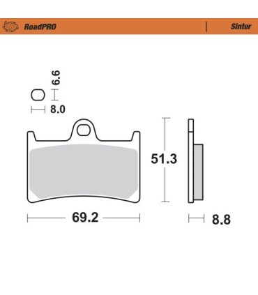 BRAKE PAD SINTER FRONT