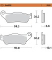 BRAKE PAD SINTER REAR