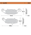 BRAKE PAD SINTER FRONT