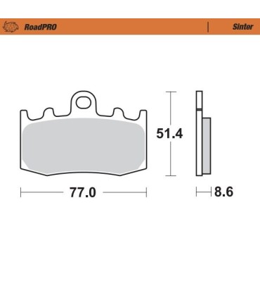 BRAKE PAD SINTER FRONT