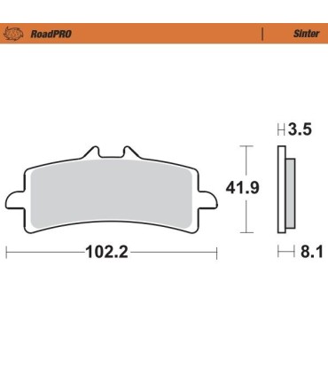 BRAKE PAD SINTER FRONT