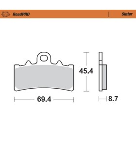 BRAKE PAD SINTER FRONT